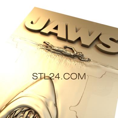Art panel (Jaws, PD_0283) 3D models for cnc